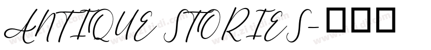 ANTIQUE STORIES字体转换